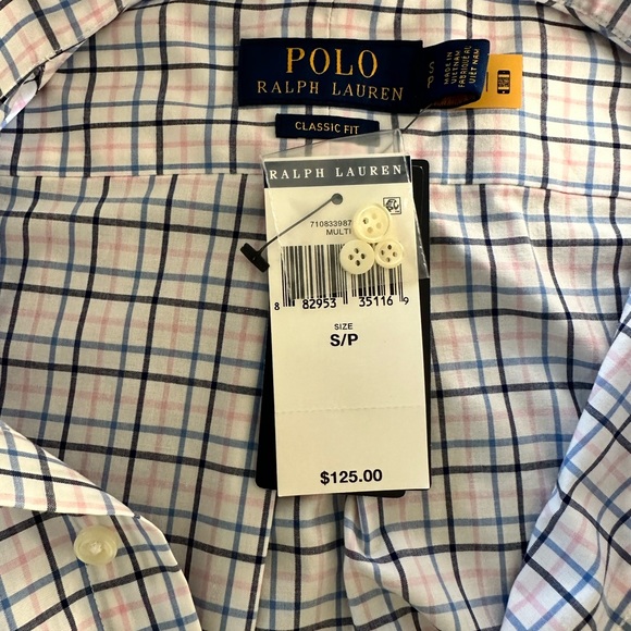 NWT. Men’s S Ralph Lauren button down. - Picture 3 of 5